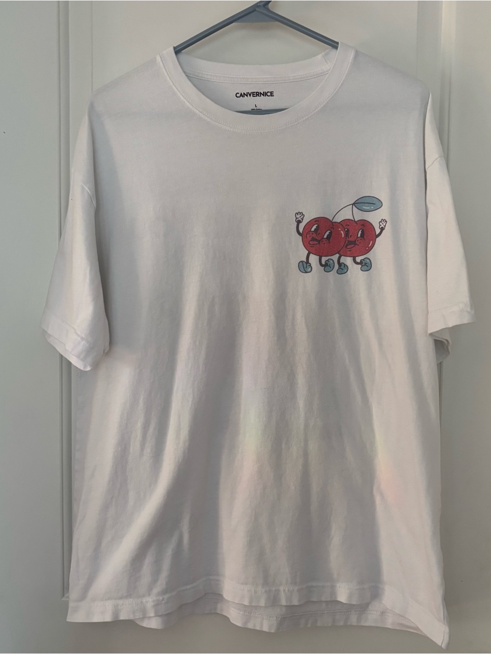 House Music Graphic tee cherries Canvernice large rave festival streetwear - Picture 3 of 8